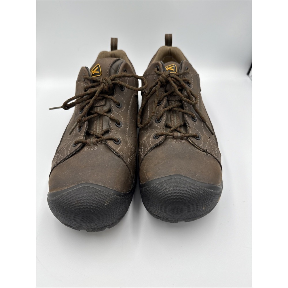 Keen Dry Waterproof Men's Shoes Size 12 Brown Leather Steel Toe Work 🔥